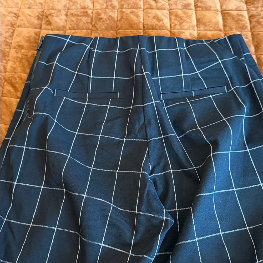 ✏️5/$25 a new day Women's Navy Checkered Trousers - Picture 3 of 3